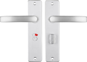 Starx deurklink aluminium â€“ deurbeslag â€“ deurschild met toiletsluiting (wc57â€“5) â€“ deurklink blok