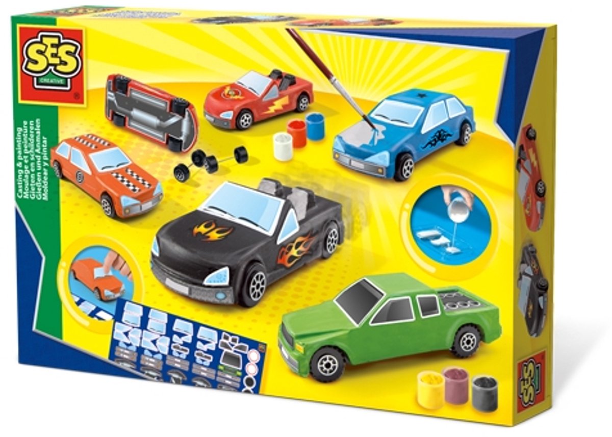Autos gießen und malen