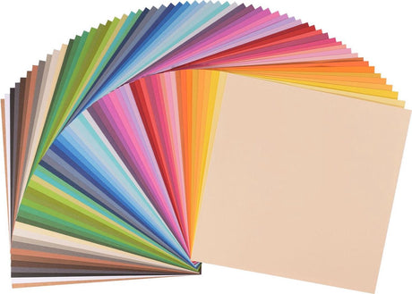Vaessen creative florence cardstock - assortiment - 305x305mm - gladde textuur - 216g - 60 vellen