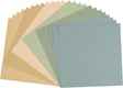 Vaessen Creative-Karton – Multipack Strand – 30,5 x 30,5 cm – 24 Blatt – Struktur – 216 g