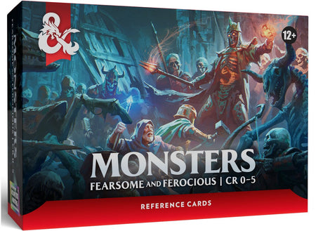 Dungeons dragons reference cards - monsters (fearsome and ferocious)