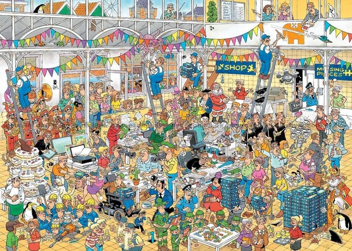 Jan van Haasteren - JVH Studio 10 Jahre - 1000 Teile Puzzle - Puzzle