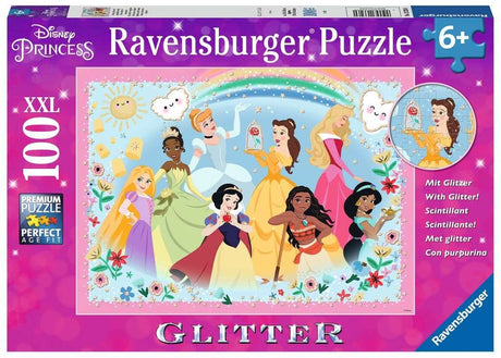 Ravensburger Disney Prinzessin Glitter -Puzzle, 100.. Xxl