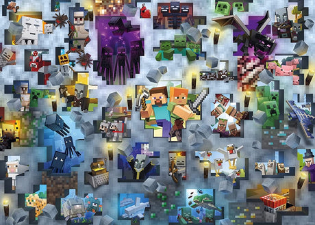 Ravensburger Jigsaw Puzzle Minecraft Banden, 1000st.