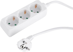 Q-Link-Buchse - 3-fach - geerdet - 3 x 1,5 mm² - 1,5 m - weiß
