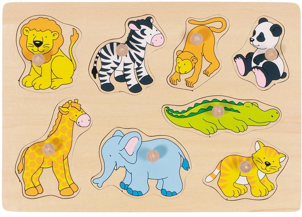 Goki Holz Nick Puzzle Wildtiere