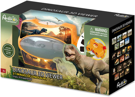Ambo 3D-Viewer – Dinosaurier – 3 austauschbare Scheiben – Lernspielzeug – 3 Jahre