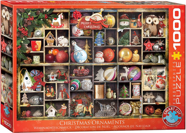 Eurographics - Weihnachtsdekorationen [Weihnachtsschmuck] - 1000 Teile 68×48cm (B×H) – Puzzle