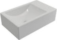 Plieger Houston Brunnen links ohne Hahnloch 37x23cm mattweiß