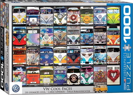 Eurographics Volkswagen – VW Cool Faces – 1000 Teile 68×48cm (B×H) – Puzzle