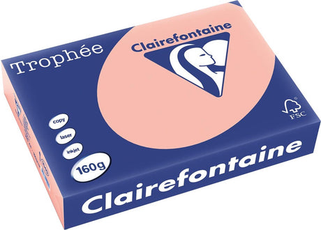 Clairefontaine – Trophäe A4-Kopierdruck – Pfirsich – 160 g – 250 Blatt