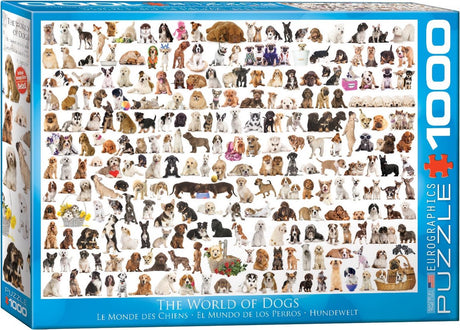 Eurographics – Die Welt der Hunde – 1000 Teile 68×48cm (B×H) – Puzzle