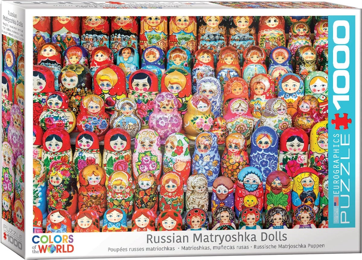 Eurographics – Russische Matroschka-Puppen – 1000 Teile 68×48cm (B×H) – Puzzle