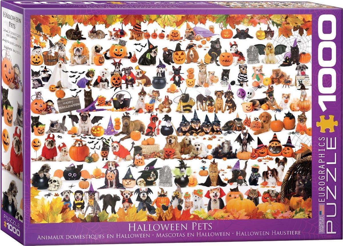 Eurographics Puzzle Halloween Tiere Puzzle 1000 Teile Pappe.