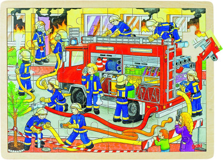 Goki Holzpuzzle - Feuerwehr, 48st.