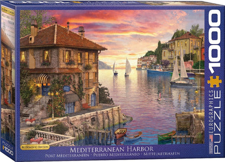 Eurographics – Mittelmeerhafen – Dominic Davison – 1000 Teile 68×48 cm (B×H) – Puzzle