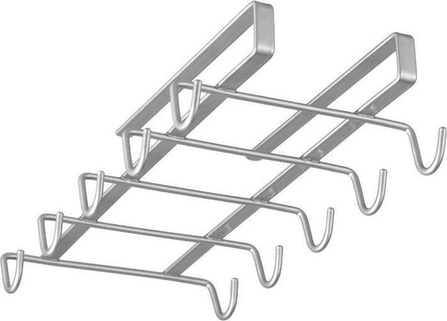 Metaltex - Getränkehalter - Tassenregal - Aufhängen ohne Bohren - Silber