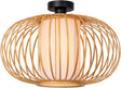 Lucide thuline - plafonnière (plafondlamp) - ø 45 cm - 1xe27 - lichte houtlook - essential - japandi