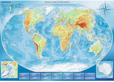 Trefl Puzzle große physische Weltkarte 4000 Teile Lernkarton.