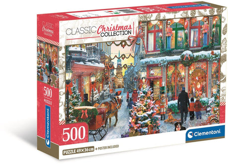 Clementoni-Puzzle „Die Freude an Weihnachten“ – 500 Teile.