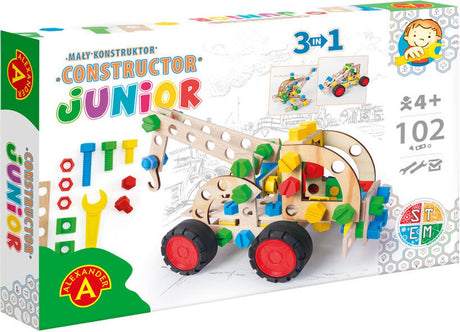 Alexander Toys Konstrukteur Junior – 3×1 – Zugwagen – 102 Stück