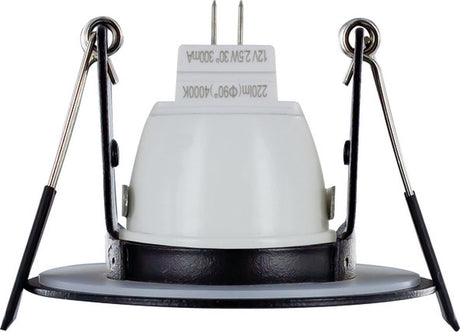 Integrierter Mini-Einbaustrahler schwarz IP65 | Schnittgröße 4,5cm | für mr11 gu4 oder par11 gu10 ø3,5cm