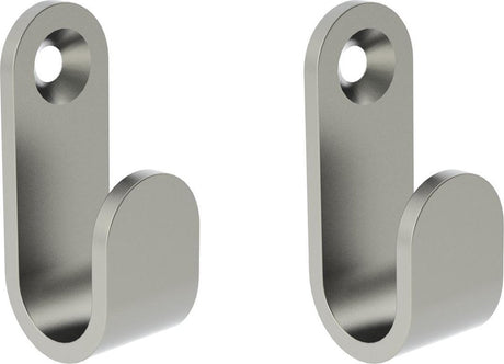 Tiger Simple - Handtuchhaken - 2 Stück - gebürsteter Edelstahl