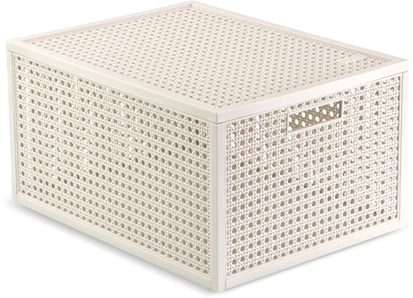 Curver Kaya Aufbewahrungskorb – 20 l – 37,6 x 30 x 20,7 cm – weiß
