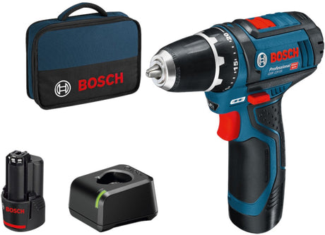 Bosch Blue GSR 12V-15 Akku-Bohrschrauber | 12 V 2,0 Ah Li-Ion – 060186810f