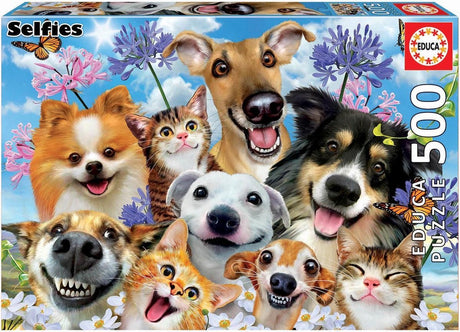 Educa - Puzzle - Spaß im Sonnen-Selfie - 500 Teile - Puzzle