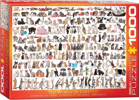 Eurographics – Die Welt der Katzen – 1000 Teile 68×48cm (B×H) – Puzzle