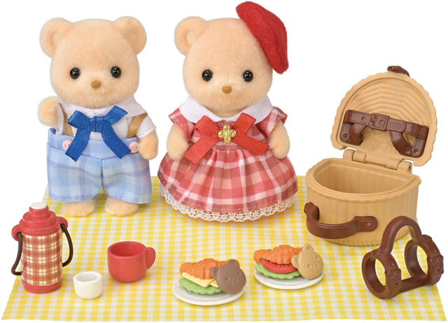 Sylvanian Family 5853 Keksbär Schwester und Bruder – Picknick-Set