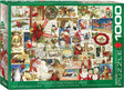 Eurographics - vintage kerstkaarten [vintage christmas cards] - 1000 stukjes 68×48cm (b×h) - legpuzzel