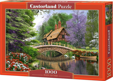 Selecta Castorland Puzzle Flusshütte, 1000 Teile.