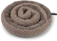 District 70 swirl – snuffelmat voor honden | stimuleert speurgedrag mentale activiteit - taupe - ø 34 cm one size