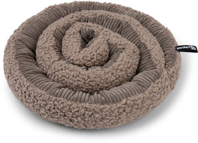 District 70 swirl – snuffelmat voor honden | stimuleert speurgedrag mentale activiteit - taupe - ø 34 cm one size