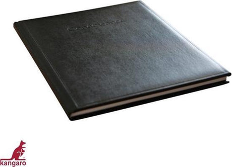 Kangaro Kondolenzalbum – 26x21cm – schwarz – Gästebuch