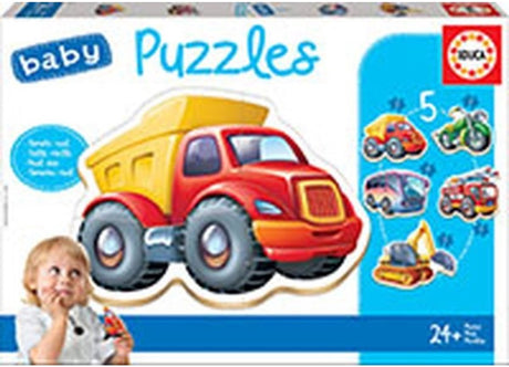 Educa-Set mit 5 Puzzles – Baby – Autos
