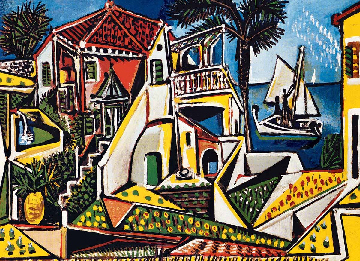 Eurographics – Mittelmeerlandschaft [paysage méditerranéen] – Pablo Picasso – 1000 Teile 68×48 cm (B×H) – Kunstpuzzle