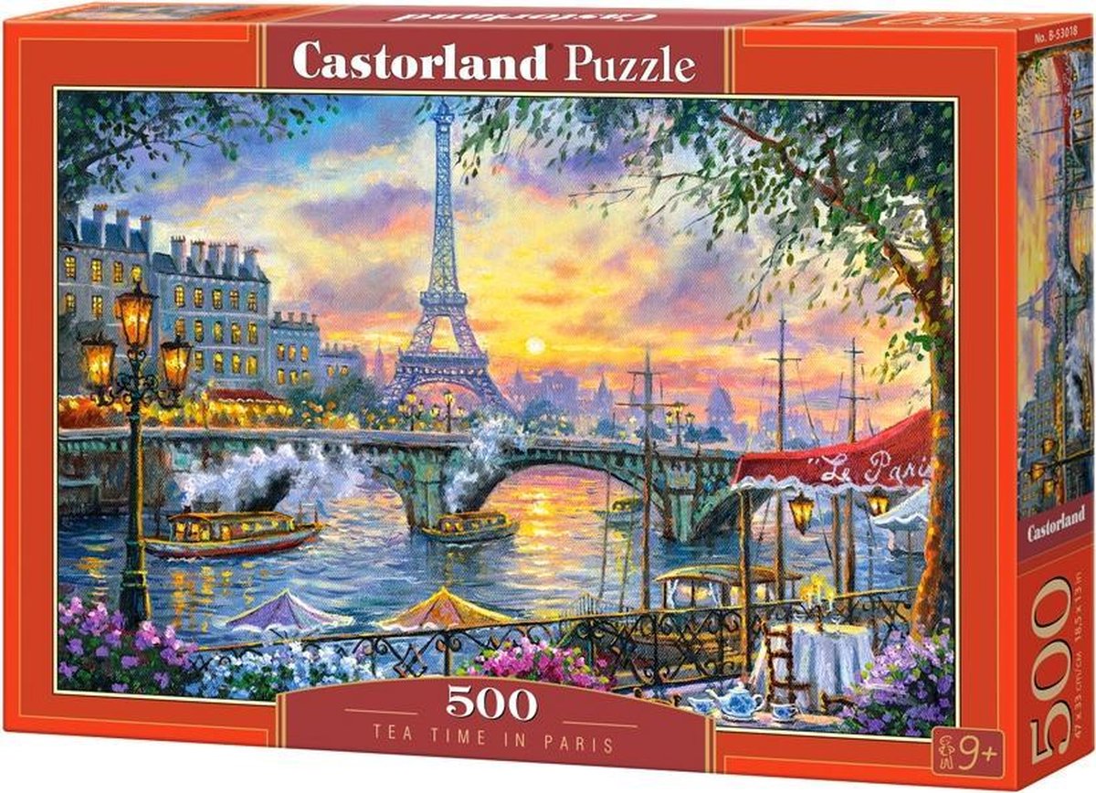 Selecta Castorland-Puzzle „Tea Time in Paris“, 500 Teile.