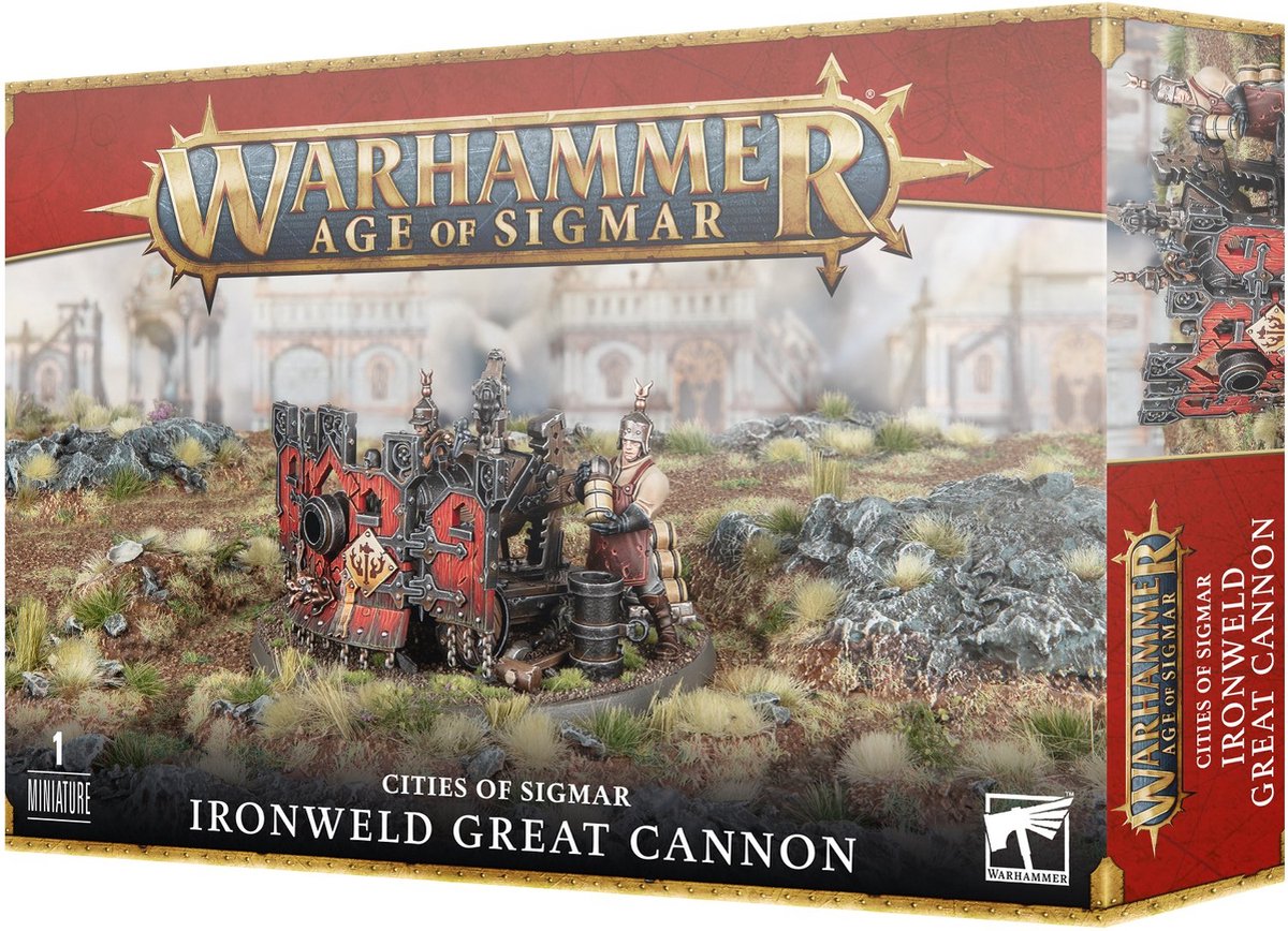 Games workshop cities of sigmar freeguild ironweld great cannon