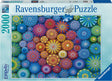 Ravensburger puzzel 2000 stukjes: regenboog mandala