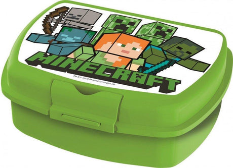 Stor Minecraft Alex mit Feinden Lunchbox-grün (verschiedenes) neu