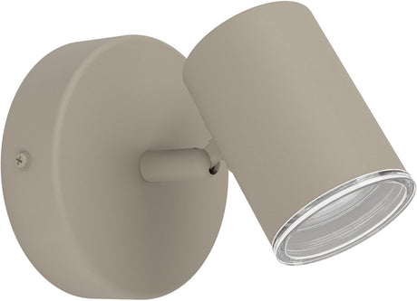 Eglo consuma 1 opbouwspot - badkamer - gu10 - 11 cm - zandkleur beige