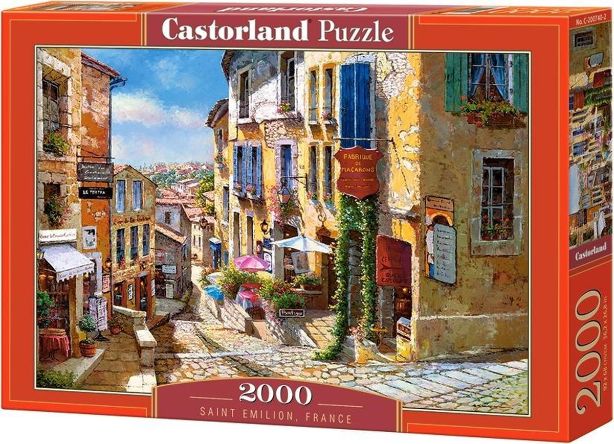 Castorland Saint Emilion Frankreich – Puzzle – 2.000 Teile – Satin-Finish – perfekte Passform – europäische Qualität