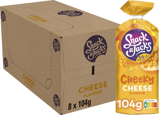Snack a Jacks Reiswaffelkäse – Snack – 8 x 104 Gramm