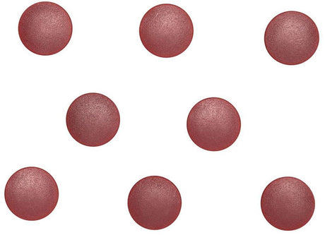 Maul Magnet massiv rund 8 Stück 0,3 kg Kunststoff Ferrit bruchsicher ø 2 x 0,75 cm rot