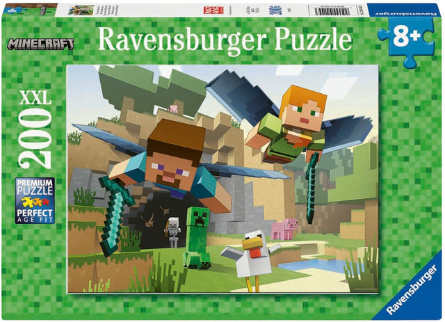 Ravensburger Puzzle Minecraft Adventure 200 XL Teile Kinder.