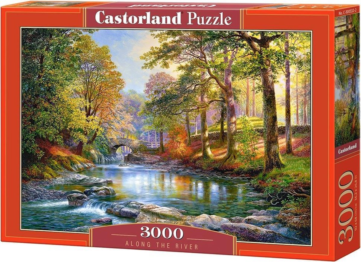Castorland entlang des Flusses – Puzzle – 3.000 Teile – Satin-Finish – perfekte Passform – europäische Qualität