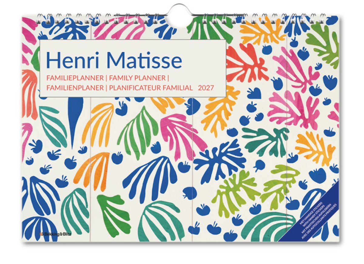 Bekking blitz familieplanner henri matisse kalender 2027